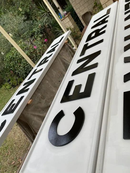 Fabrication of raised-letter Central Station heritage signage