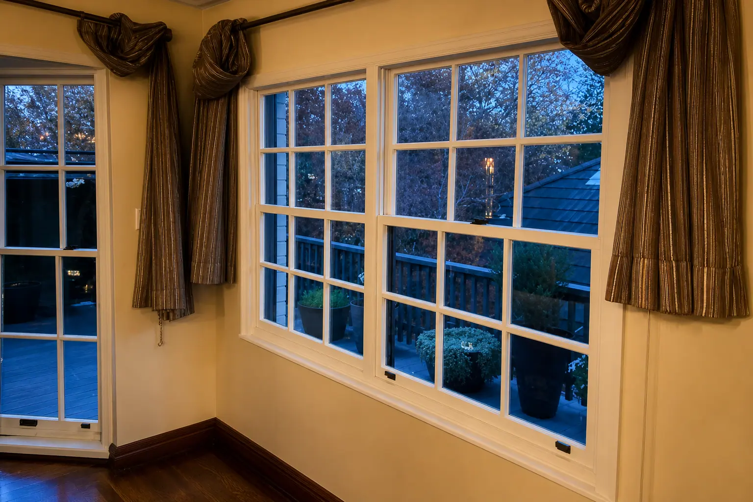 Restored Victorian terrace sash windows with fine glazing bars in Paddington, Sydney